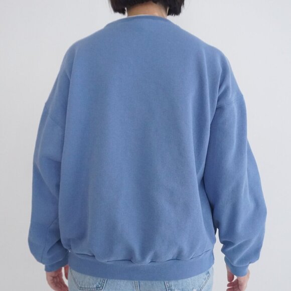 Vintage M&C Sportswear Blue w Daisy Dove Heart Star Crewneck Sweater Xl - Picture 3 of 11